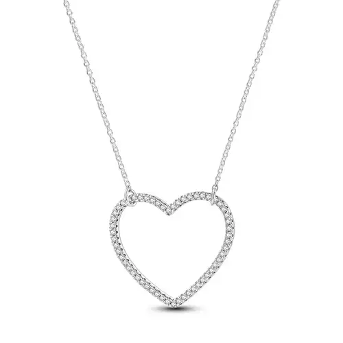 1-1-1-49-opt 500x-Ženska-ogrlica-od-srebra Ženska ogrlica od srebra u obliku praznog srca - Image 1