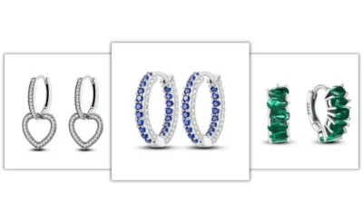 Ženske naušnice od srebra, različiti modeli