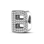 Privjesak za narukvicu, slovo B sa cirkonima