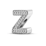 Privjesak za narukvicu, slovo Z sa cirkonima