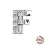 Privjesak za narukvicu, slovo F sa cirkonima