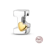 Privjesak za narukvicu, slovo I sa srcem