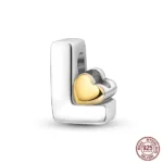 Privjesak za narukvicu, slovo L sa srcem