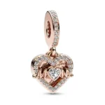 Privjesak za narukvicu, rose gold, mom viseći