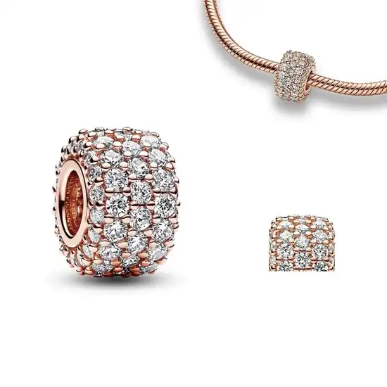 1-5-10-62-opt Privjesak za narukvicu, rose gold okrugli - Image 1