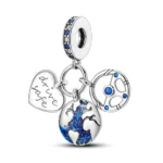 Privjesak za narukvicu, viseći, volan, putovanje, zemaljska kugla