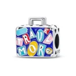 Privjesak za narukvicu, veliki kofer, putovanje, avion