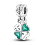 Privjesak za narukvicu, djetelina, potkovica za sreću