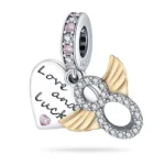 Privjesak za narukvicu, djetelina, potkovica za sreću