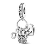 Privjesak za narukvicu, srce, beskonačna ljubav