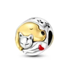 Privjesak za narukvicu, maca i kuca