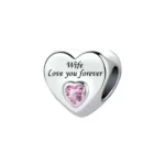 Privjesak za narukvicu sa motivom ljubav Wife love you forever