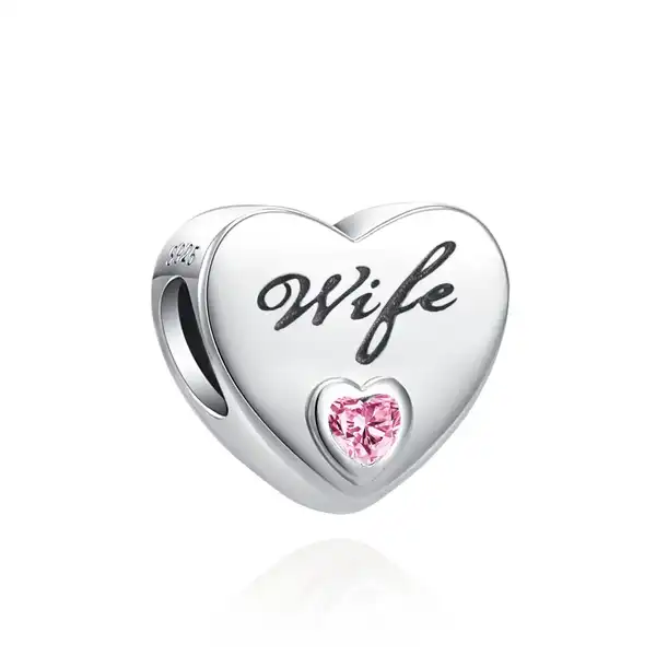5-opt Privjesak za narukvicu sa motivom ljubav Wife - Image 1