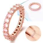 Ženski prsten rosegold sa cirkonima