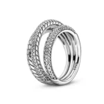 Srebreni silver okrugli sa motivom zmije